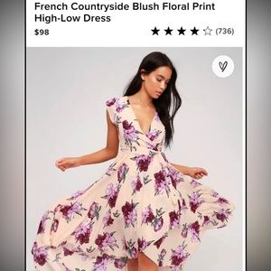 Lulu’s French countryside high-low dress